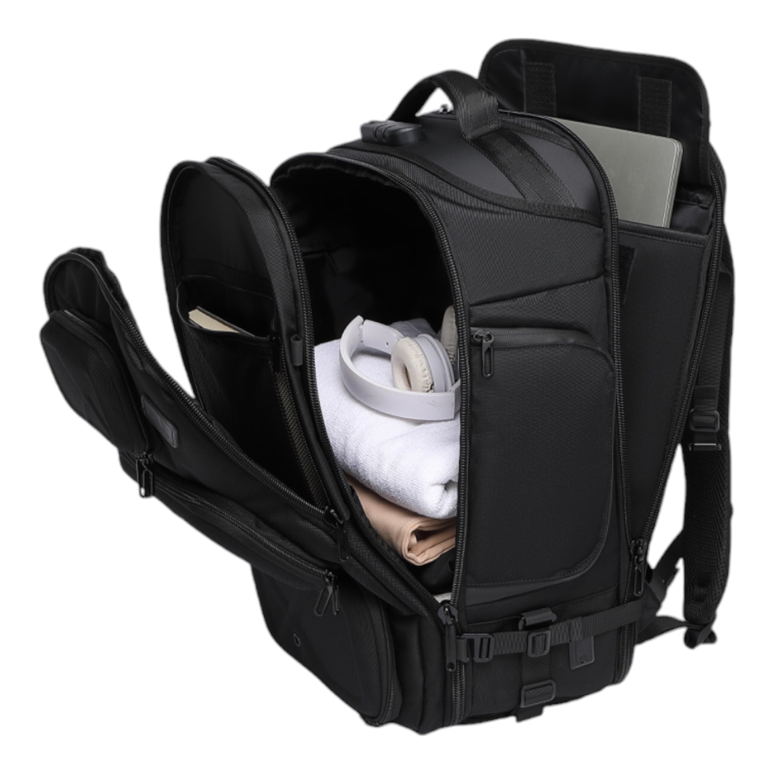 Large capacity travel backpack